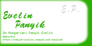 evelin panyik business card